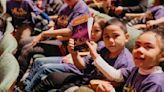 Mountain View Elementary school students spend the day seeing the Broadway play Aladdin