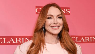 Lindsay Lohan's 'Baby Doll' makeup look is a masterclass in overlined lips