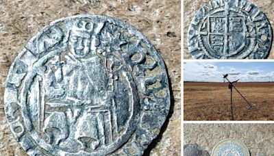 Darlington metal detectorist finds Henry VIII silver penny in County Durham