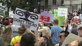 Thousands of protestors marched in downtown Atlanta for abortion rights