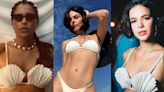 Concha está na moda: Isis Valverde, Bruna Marquezine e mais celebs apostam em biquínis com detalhes no estilo sereia; veja fotos