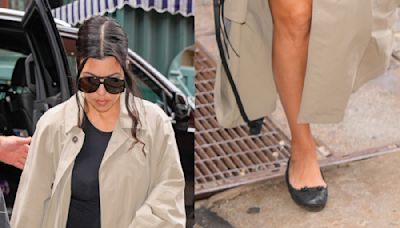 Kourtney Kardashian Revives ‘Balletcore’ Trends in Flats That Bring Together Dainty Details With Grunge Twists