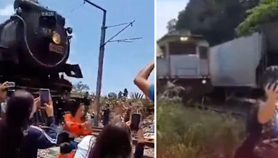 Video: Otra selfie con tren termina en tragedia, como con locomotora 'La Emperatriz' en Hidalgo