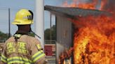 Cal Fire simulates wildfire on 2 fake houses for wildfire preparedness week