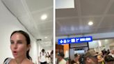 An EasyJet passenger said her 2-hour flight home turned into a 'journey from hell' after a storm left hundreds stranded in Spain