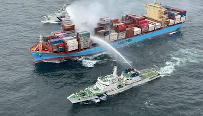 MV Maersk Frankfurt that caught fire structurally stable after 10 days of fire fighting efforts