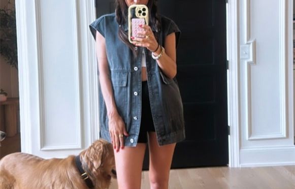 Rock an Oversized Denim Vest Like Kaitlyn Bristowe for Just $30