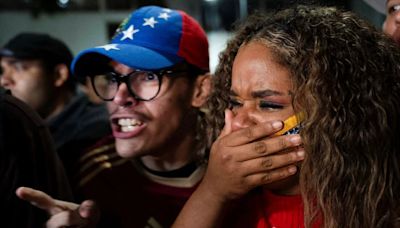 FOTOS | Así fue la reacción de los venezolanos en México tras resultados que favorecieron a Nicolás Maduro