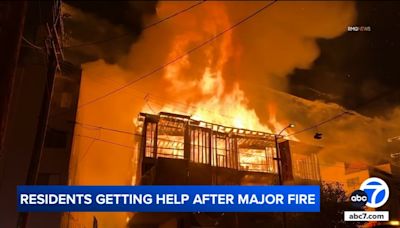 Displaced Chinatown residents getting help after massive fire destroys apartment building