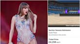 Taylor Swift Eras Tour tickets to Edinburgh stadium show listed on Viagogo for £4,256 each