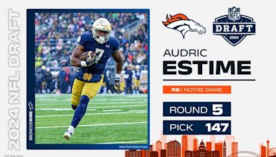 Broncos signing RB Audric Estime to 4-year contract