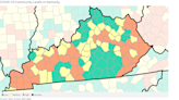 2 more KY counties around Fayette at high COVID community level. See state map, data