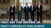 Nigel Farage and his new cohort of Reform MPs arrive at parliament - Latest From ITV News