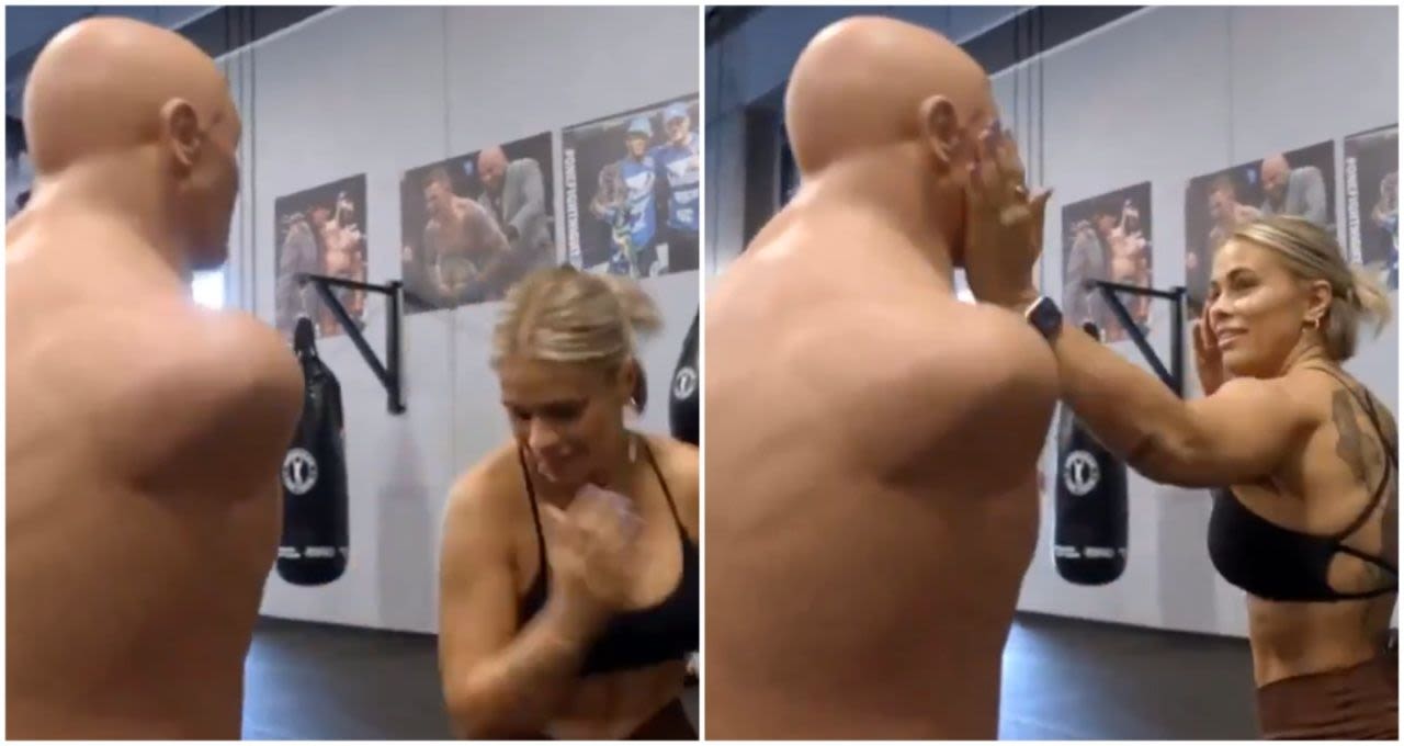 Footage goes viral of ex-UFC fighter Paige VanZant training for her Power Slap debut