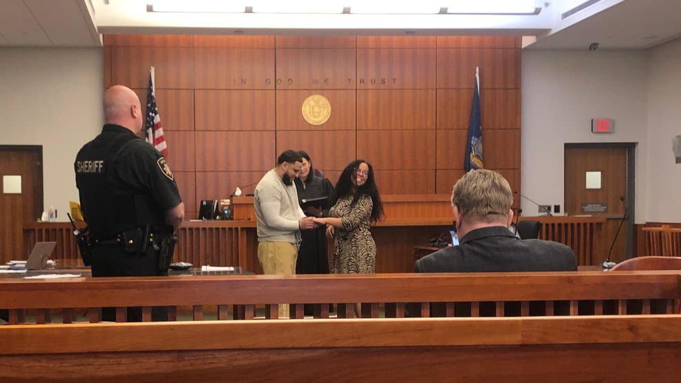 Judge performs wedding for man she just sentenced to 10 years for North Syracuse burglary