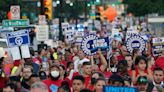 A majority of Americans in a new poll back the UAW's unprecedented auto strike as GOP union support grows