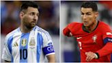 Cristiano Ronaldo and Lionel Messi's records in international tournament knockout rounds compared