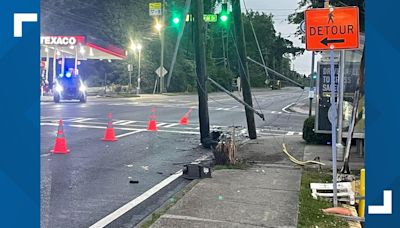 Part of Roswell Road closed in Sandy Springs due to downed power lines and wires: Police