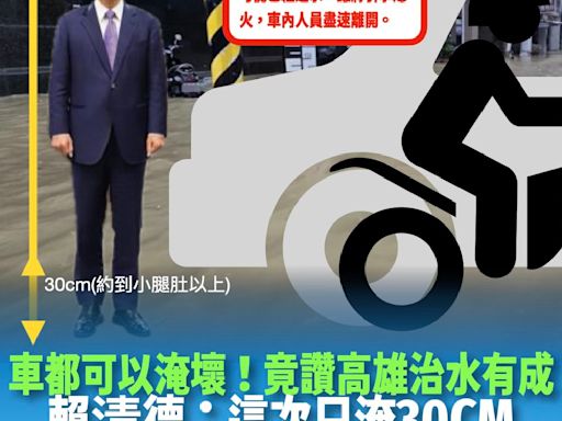 賴清德勘災爆驚句「只淹30公分、治水有成」？王鴻薇傻眼：阿Q喪事喜辦還邀功