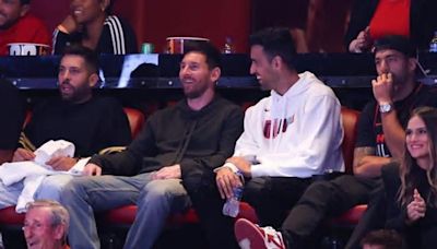 Lionel Messi, Sergio Busquets, Luis Suárez y Jordi Alba: Noche de playoffs entre amigos y familia