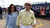 Brad Pitt and Ines de Ramon Make Rare Appearance at British Grand Prix