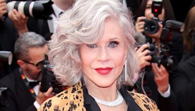 Jane Fonda Shuts Down The Cannes Red Carpet In A Mob Wife-Worthy Coat