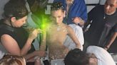 Bella Hadid Wears Crystal-Covered Nude Catsuit in Behind-the-Scenes Swarovski Pics — See Her Look!