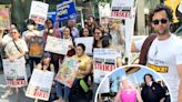 Dispatches From The Picket Lines: WGA & SAG-AFTRA Rally To Support California Granting Unemployment Benefits To Striking Workers...