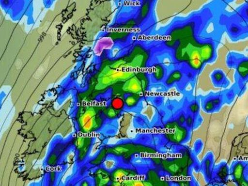 Exact date UK will be hit by heavy rain and snow as weather maps turn purple