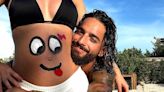 Maluma Poses with Pregnant Girlfriend Susana Gomez's Painted Bump on Halloween