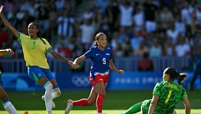 Swanson strike hands USA Olympic women's football gold against Brazil