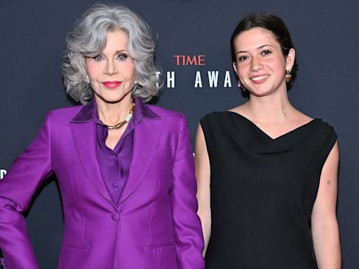 Jane Fonda Holds Hands with Granddaughter Viva, 21, as They Make Rare Red Carpet Appearance in New York City