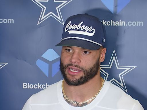 Dak Prescott dealing with foot sprain as photo of Cowboys QB in walking boot surfaces