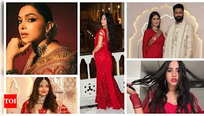 Anant Ambani and Radhika Merchant's lavish wedding: Glamour in red: Celebrities who dazzled in the scarlet hue at the Anant Ambani and Radhika Merchant's lavish wedding...