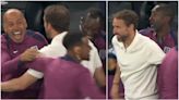 Jimmy Floyd Hasselbaink's reaction to Watkins' winner in England 2-1 Netherlands has gone viral