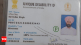 Visually impaired plead for nationwide validity of UDID cards | Amritsar News - Times of India