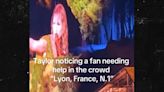 Taylor Swift Calls For Security in French to Help Fan at Concert