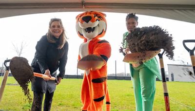 RIT community gathers to break ground on Tiger Stadium