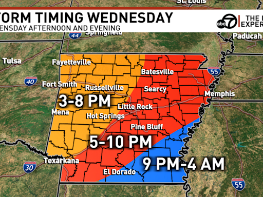 Severe weather likely in Arkansas Wednesday afternoon and evening