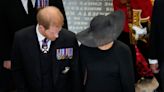 Meghan and Harry depart Queen's funeral hand-in-hand