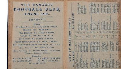 Rare Rangers season book thought to be 'oldest in the world' snapped up at auction