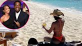 Lori Harvey Sunbathes on Top of Boyfriend Damson in Sexy Orange Bikini: Pics