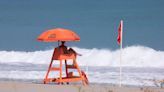 Myrtle’s beaches closed to swimmers ahead of Hurricane Idalia. Double-red flags are posted