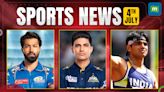 Sports news: Hardik Pandya no. 1 T20I all-rounder; Neeraj's Olympic quest; team India in Harare