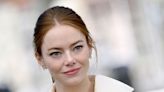 Emma Stone looks unreal in black and white plunging blazer dress in Cannes