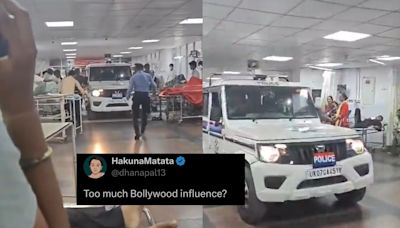 Police Drives Mahindra Bolero Inside AIIMS Ward To Arrest Accused; Internet Asks 'Too Much Bollywood Influence?'