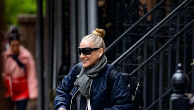 Sarah Jessica Parker’s Off-Duty Look Includes Ripped Sweatpants and Clogs
