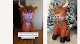 Everyone is going BONKERS for Walmart’s inflatable highland cow—’it’s not a want it’s a need’
