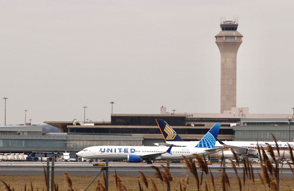 Flights grounded, delayed at Newark Airport after private jet goes off runway