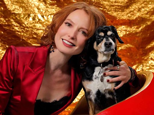 Alicia Witt's 'Peaceful' Rescue Dog Helps Ease Her Stage Fright: 'He Sits Down by Me at the Piano' (Exclusive)